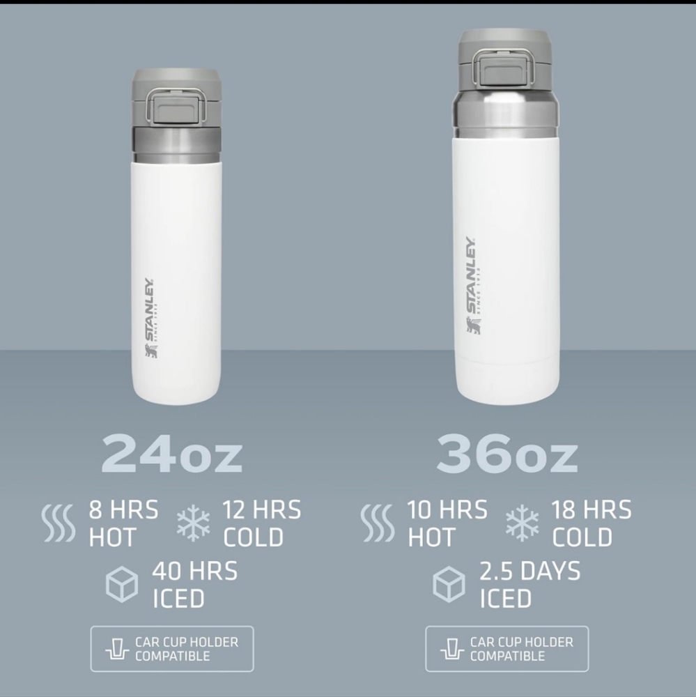 Stanley 36oz Quick Flip Water Bottle in Alpine - Picture 3 of 11